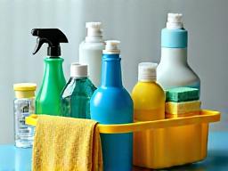 Professional cleaning caddy with supplies