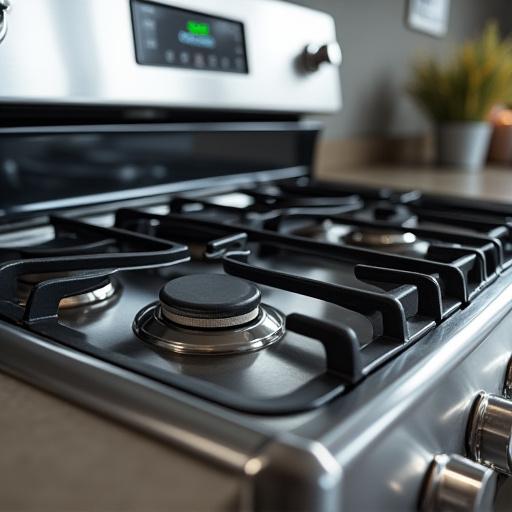 Grease-free stovetop and gleaming oven after a deep clean